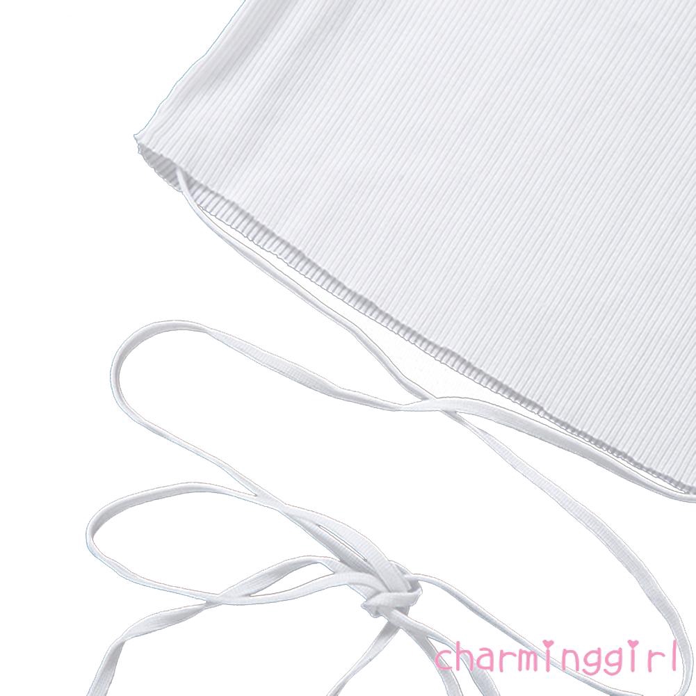 Áo Croptop Tay Ngắn Thiết Kế Quyến Rũ Cho Nữ