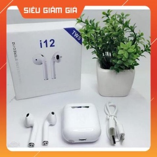 Tai nghe Bluetooth i12 TWS 5.0  dùng cho IOS Android