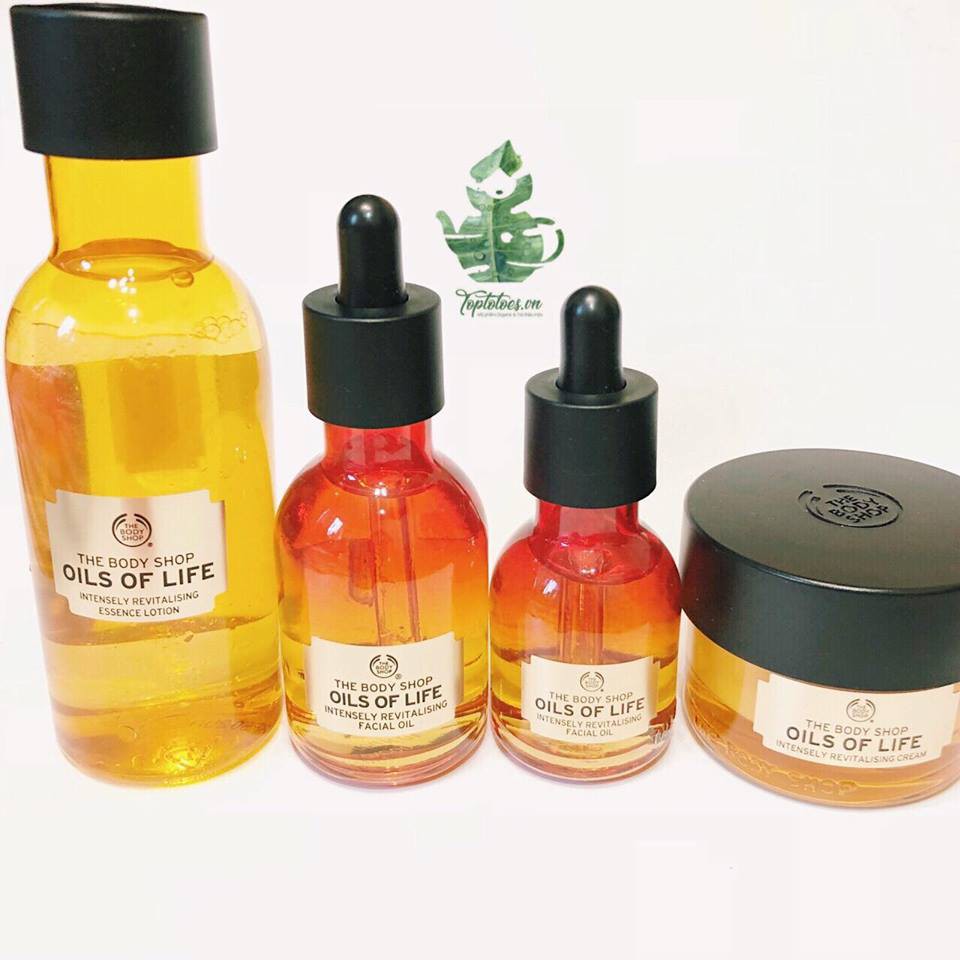 Dầu dưỡng da The Body Shop Oils Of Life Intensely Revitalising Facial Oil dưỡng da căng bóng, đàn hồi, chống lão hóa