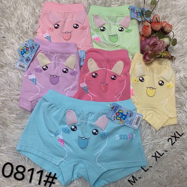 ♥️ Quần Lót Cho Bé Gái ♥️ Quần Chip Cotton Cho bé hình con vật dễ thương êm và mềm