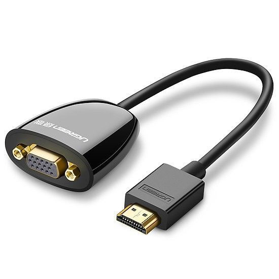 Cáp chuyển đổi HDMI to VGA ( không Audio )- bảo hành chính hãng Ugreen 40253 cao cấp