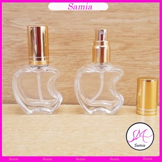Chai chiết nước hoa hình táo thủy tinh 10ml / lọ đựng dầu thơm Samia