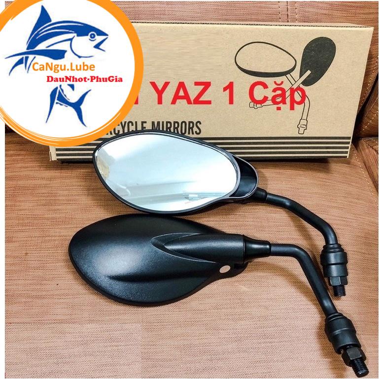[CẶP 2 CÁI CHÂN INOX]Kiếng chiếu hậu mẫu Yaz CRG gắn cho mọi loại xe-Gương chiếu hậu (Kính xe máy) chân 10Ly giá hạt dẻ
