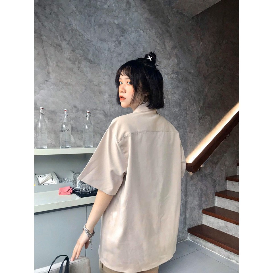 Sơmi Daisy Kills - Human Error - màu be vải kaki dày dặn