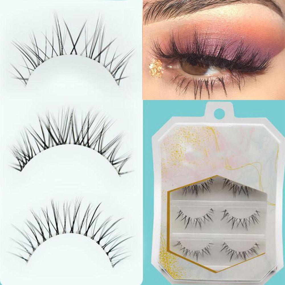 Bộ 3 Cặp Lông Mi Giả Ngắn Tự Nhiên