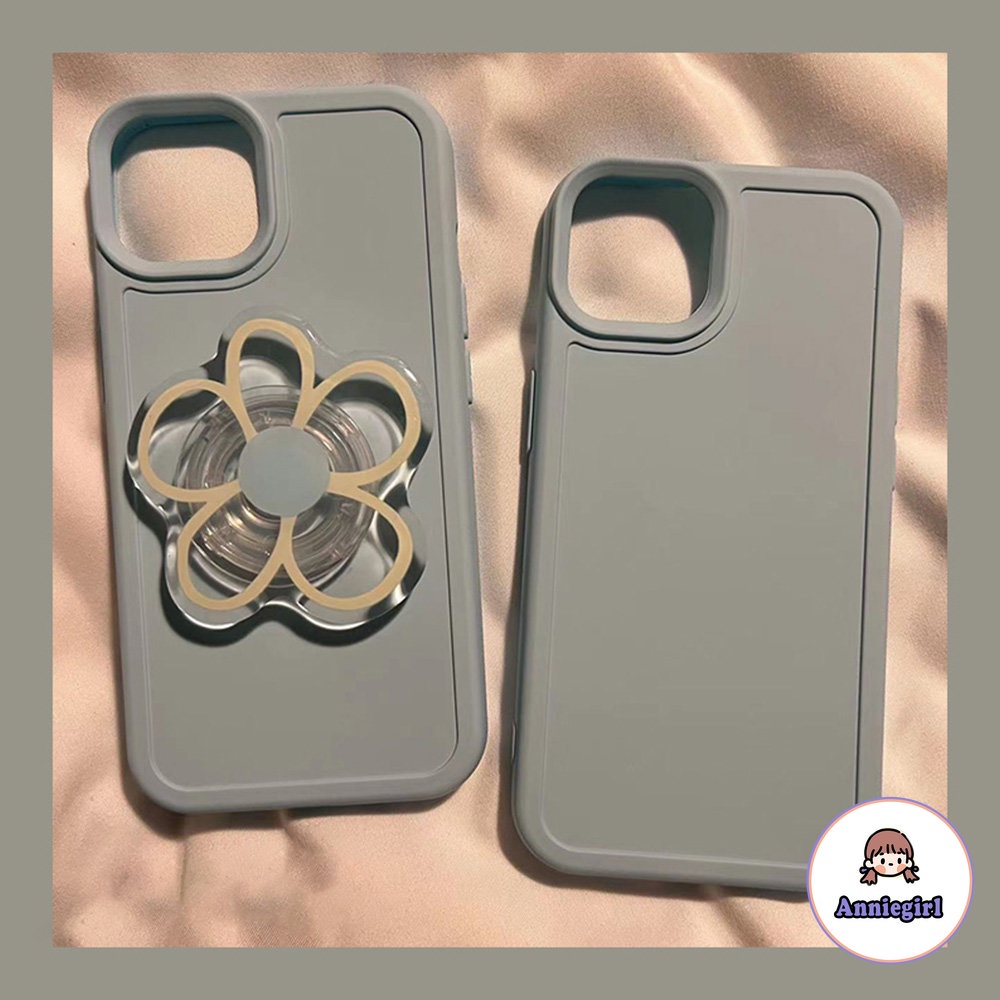 Ốp Điện Thoại TPU Silicon Mềm Chống Sốc Có Giá Đỡ Hình Hoa Cho IPhone 7Plus 8Plus X XS XR 14 13 12 11 Pro Max