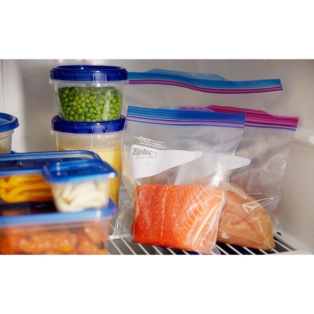 Túi bảo quản thực phẩm Ziploc Johnson của Mỹ - loại 54 túi freeze quarts