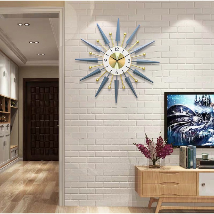 Đồng hồ treo tường trang trí đẹp mắt cho nhà cửa CLOWN SUN size 70cm