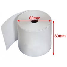 Giấy in nhiệt K80x80mm, giấy in bill, hoá đơn cho máy tính tiền Ocha, livestream, máy in nhiệt khổ K80