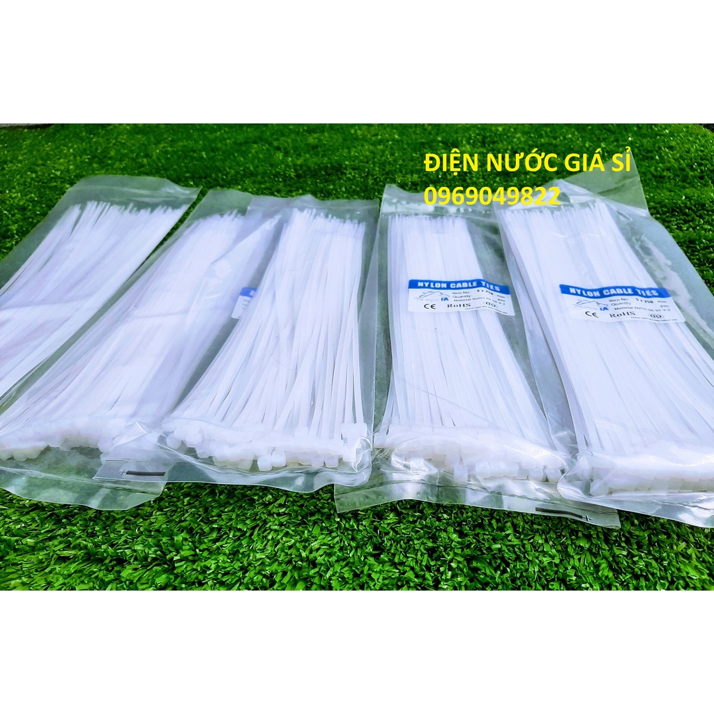 Combo 5 Bịch Dây Rút Nhựa 25cm Nylon PA66 - Dây Thít Nhựa Nylon 2.5 Tấc