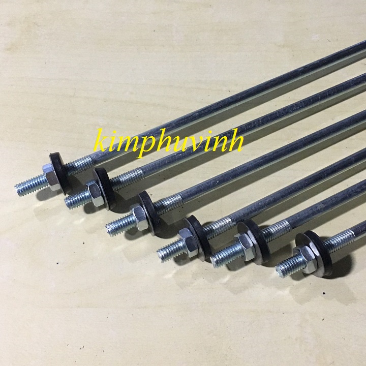 10 CÂY - 6x300mm TY LỢP TÔN XI MĂNG FIBRO - TY LỢP NHÀ - TY 6 li