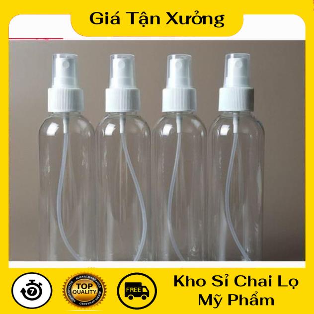 [TRÙM SỈ] [Combo 10sp] Chai Xịt Phun Sương ❤ Chai nhựa pet xịt phun sương 150ml, 200ml, 250ml chiết mỹ phẩm .