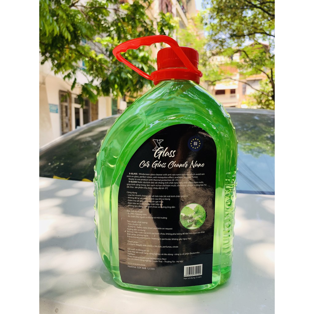 NƯỚC RỬA KÍNH Ô TÔ XGLASS NANO CLEAN THƯƠNG HIỆU EKOKEMIKA