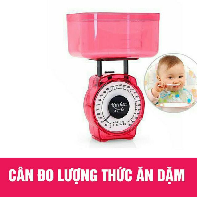 Cân chia thực phẩm cho bé ăn dặm mini