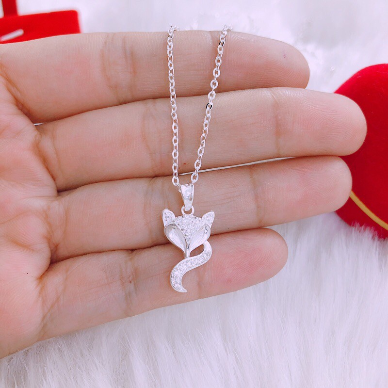 Dây chuyền hồ ly đuôi dài LINH MIU SILVER