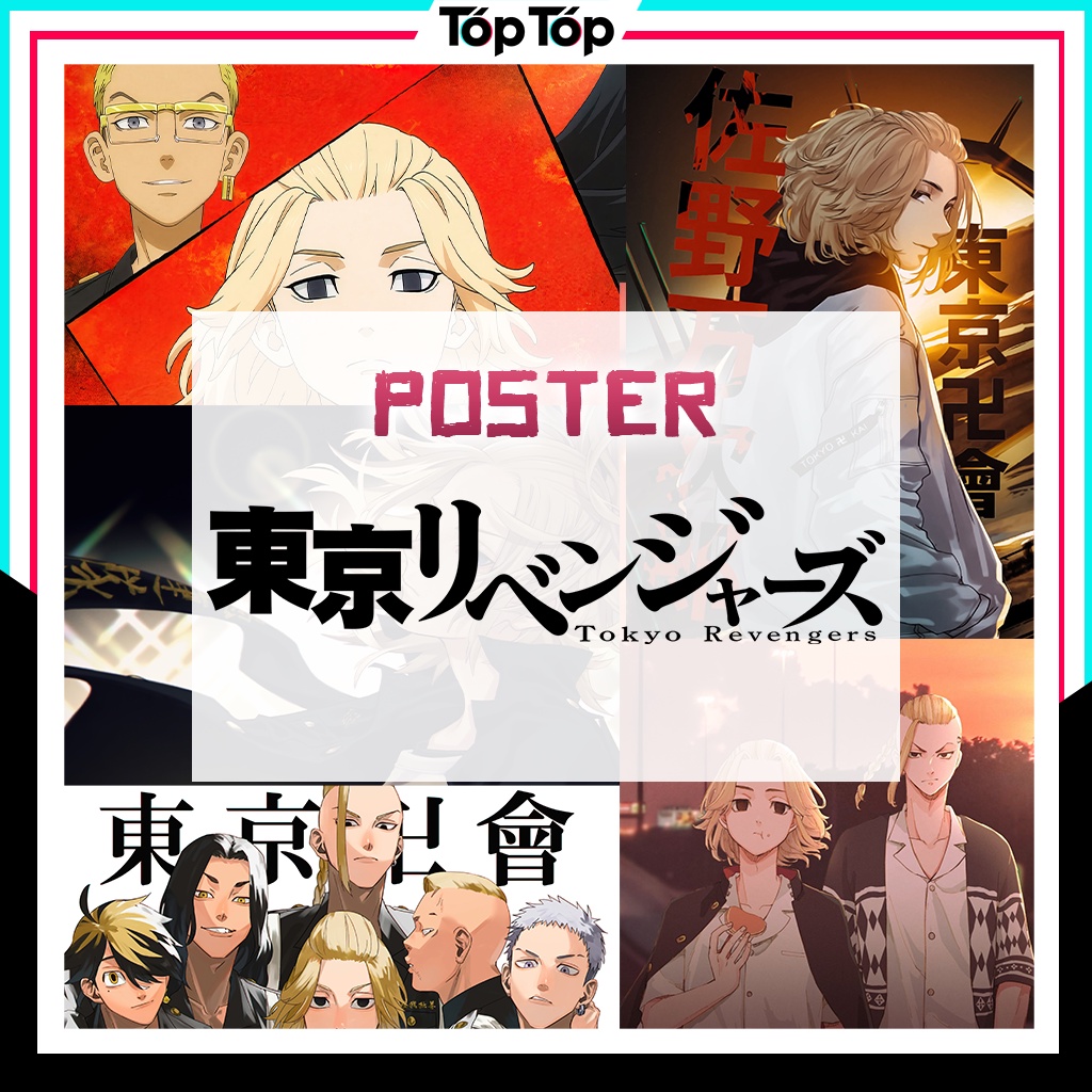 Poster anime Tokyo Revengers, tranh dán tường poster manga decor góc học tập TR