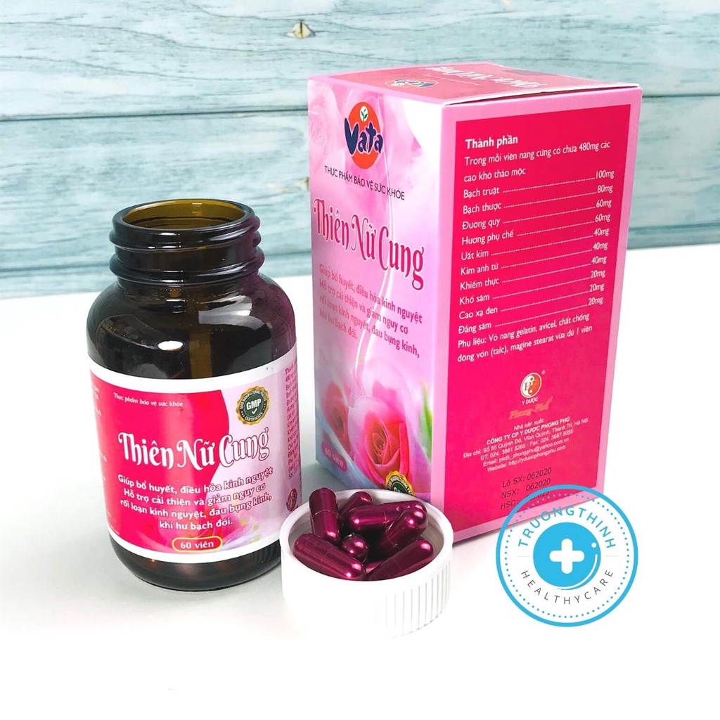 Viên uống hỗ trợ đau bụng kinh THIÊN NỮ CUNG