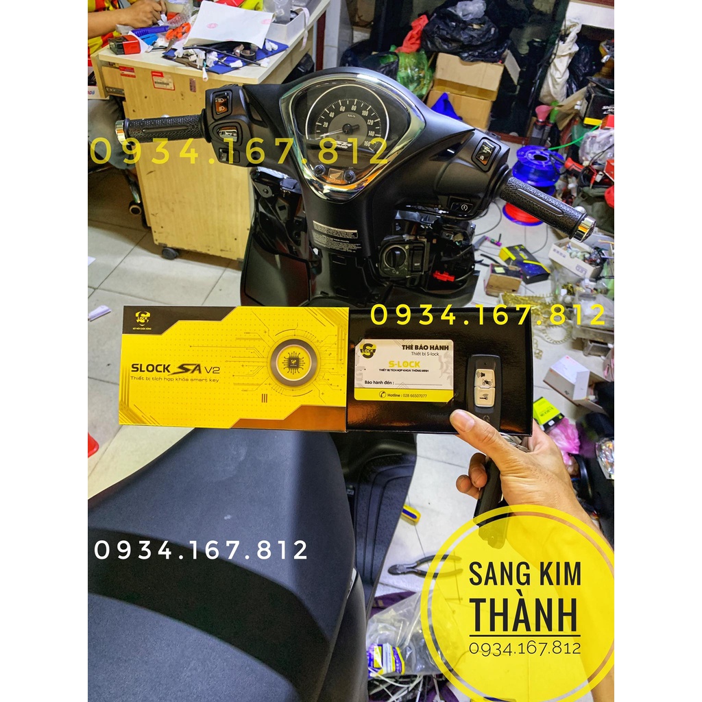 Bộ Chống Cướp Slock Cao Cấp Cho Xe Khoá Smartkey Honda Sh Mode