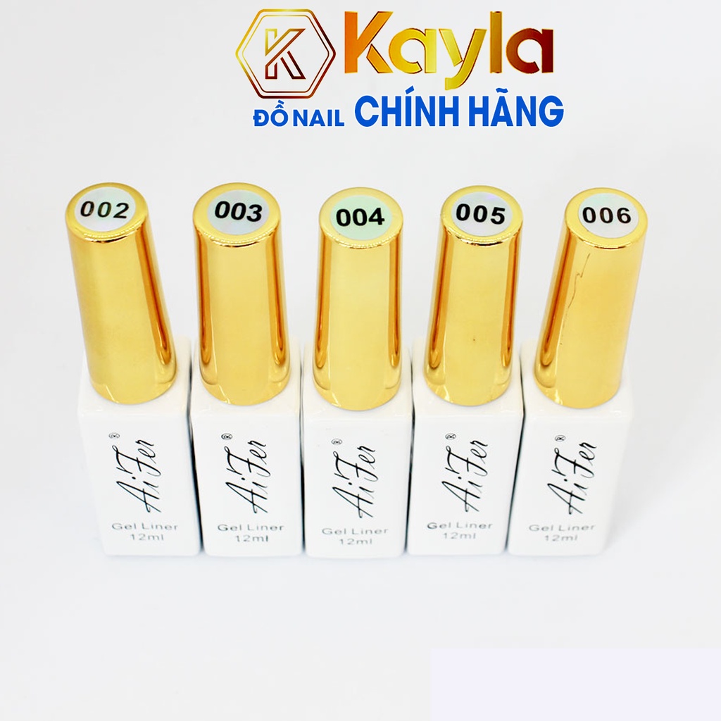 Cọ nét gel Aifer bán lẻ 1 màu, cọ nét gel rẻ đẹp cho thợ nail