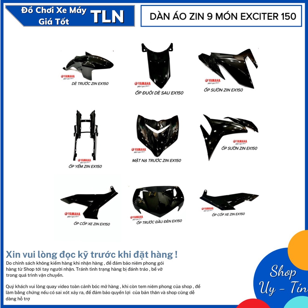 Dàn Áo Zin Cho Exciter 150 11 Món