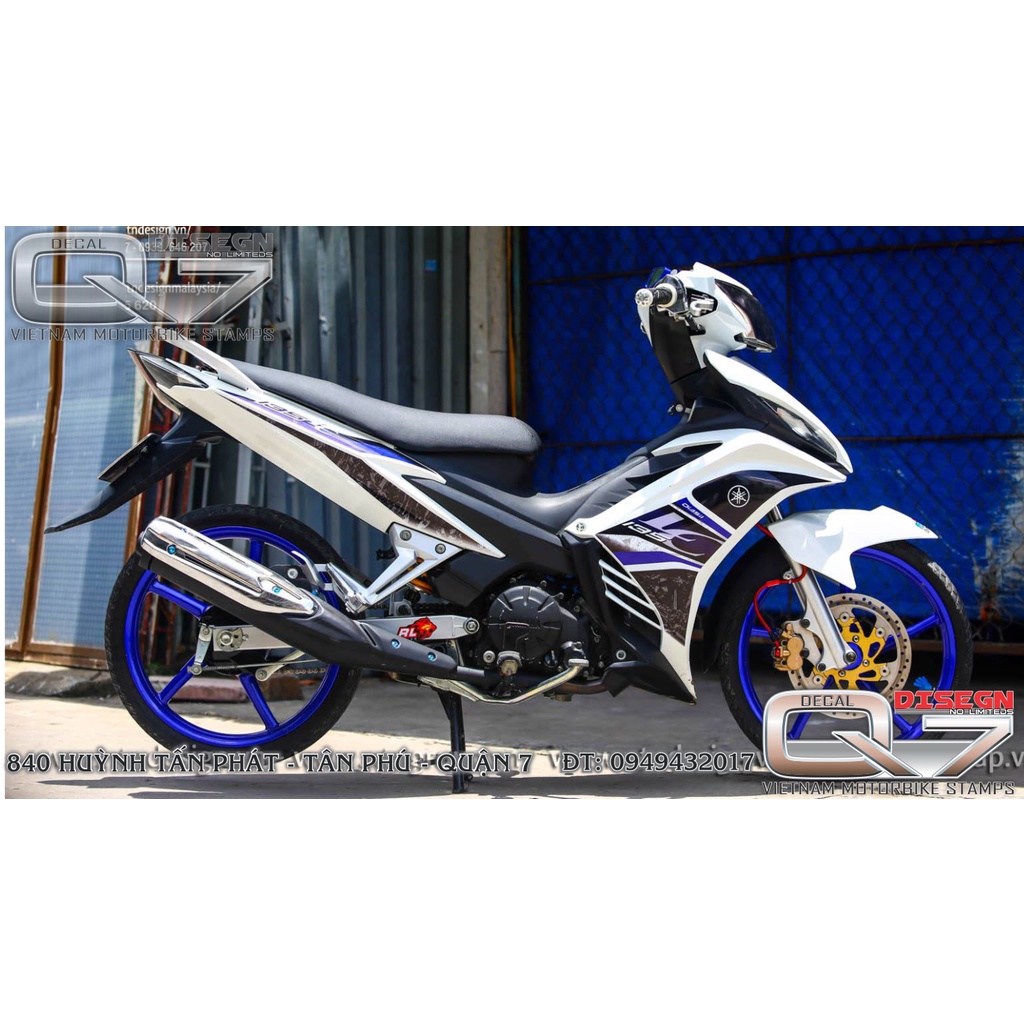 TEM RỜI EXCITER 2011 LC XANH TRẮNG ĐEN