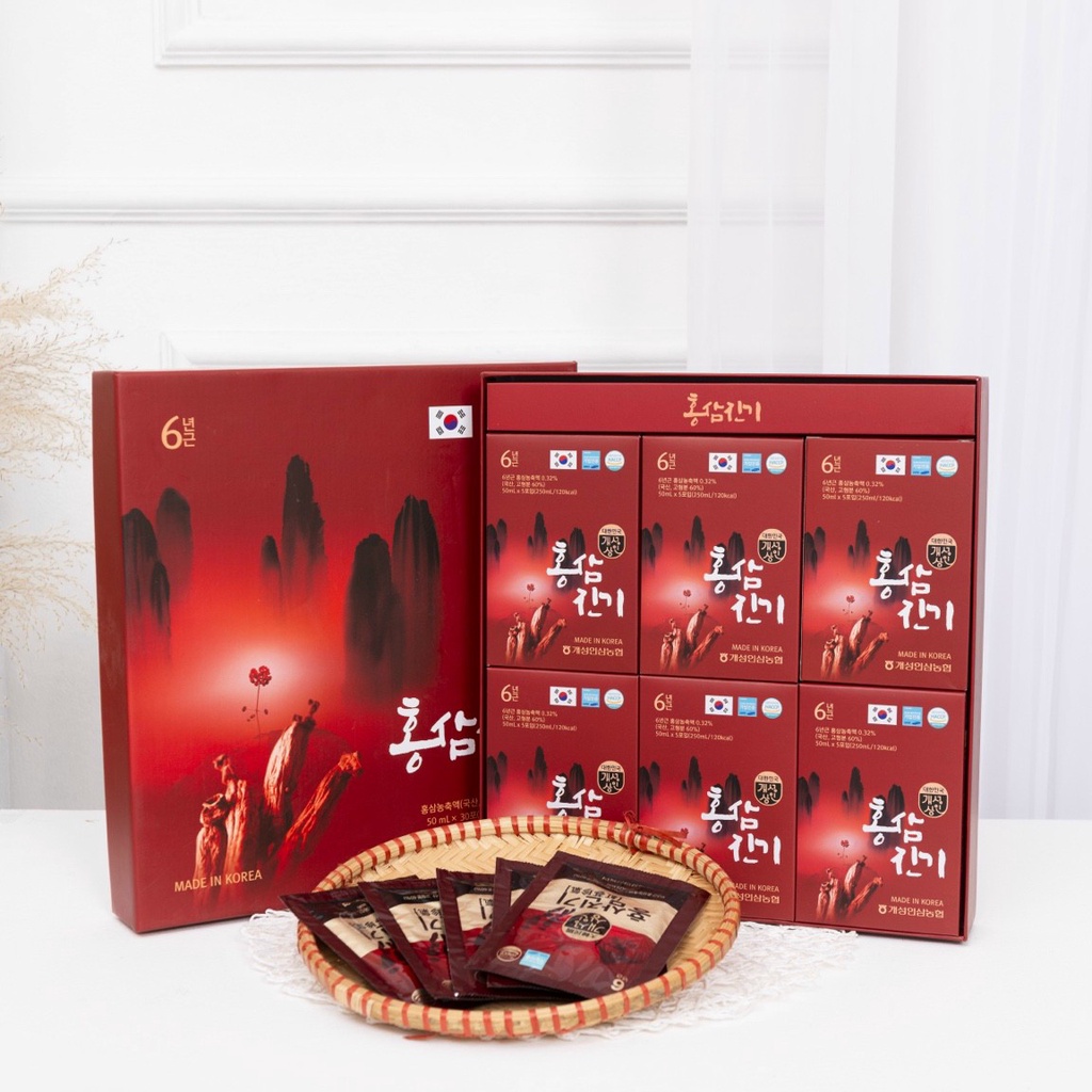 SIÊU KHUYẾN MẠI: TINH CHẤT NƯỚC HỒNG SÂM 6 NĂM TUỔI HÀN QUỐC