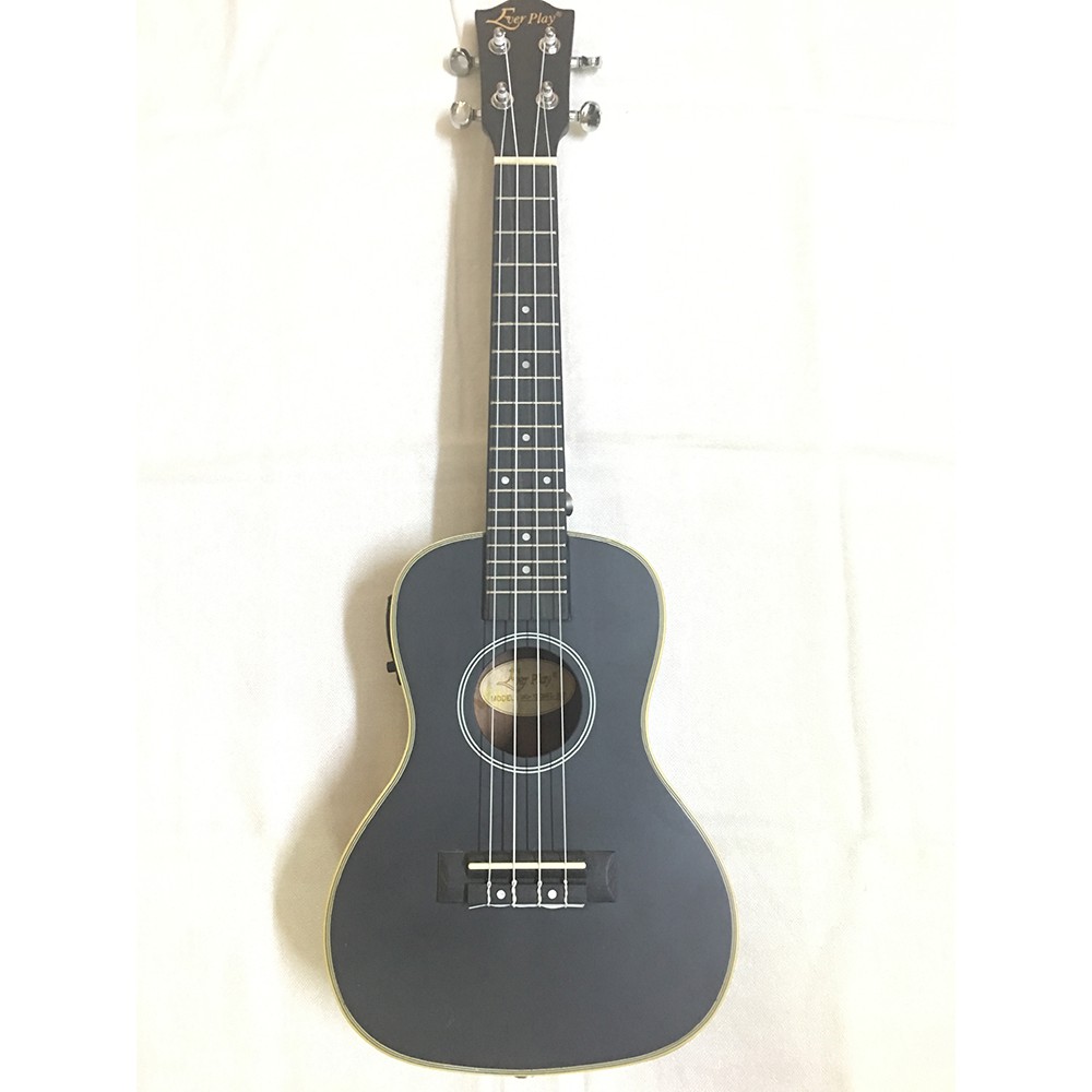 Đàn Ukulele Concert size 23 Gỗ Mahogany Everplay Màu Đen