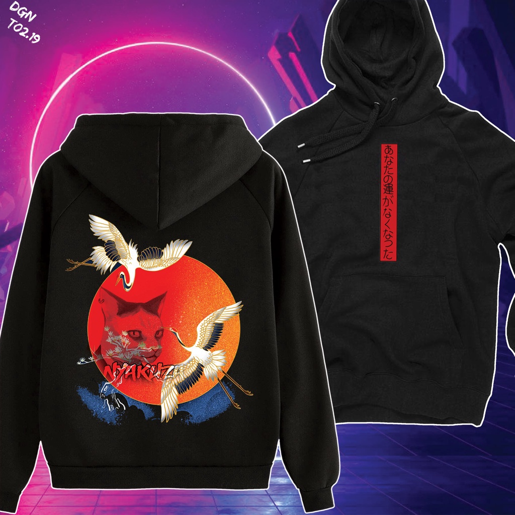 hoodie đen phong cách Nhật TO2.19