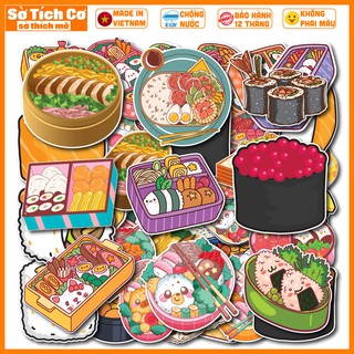 [Bộ 50 Sticker] Đồ ăn chống nước sticker dán laptop, điện thoại, đàn guitar, mũ bảo hiểm, vali. MSP: ST40
