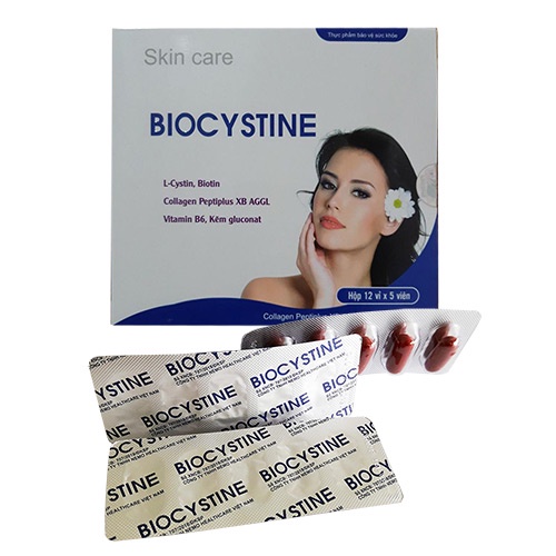 BIOCYSTINE HỖ TRỢ GIẢM MỤN ĐẸP DA TÓC