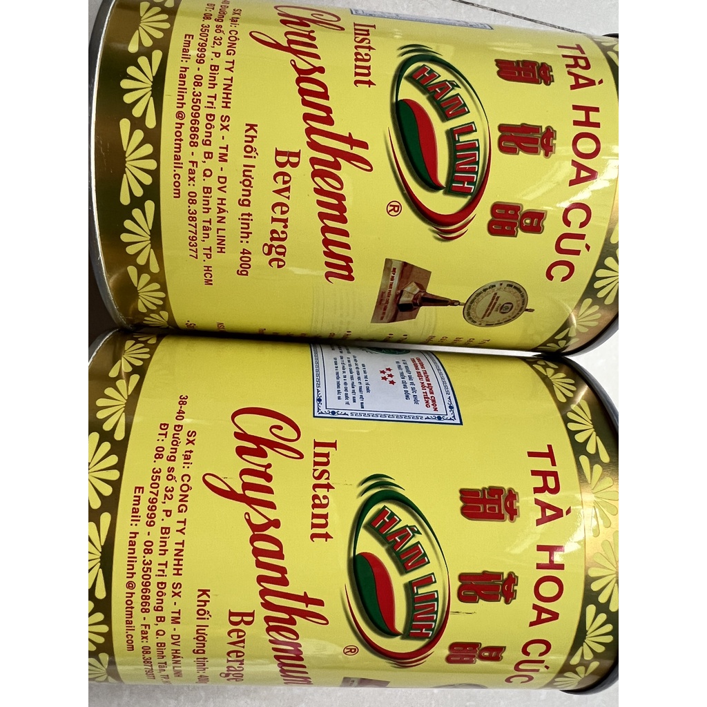 Trà hoa cúc hán linh lợi sữa lon 400g loại 1