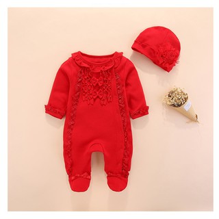 Set Body tiểu thư liền tất đầy tháng/thôi nôi cho bé gái 0-12m kèm mũ hoa tiểu thư ss41