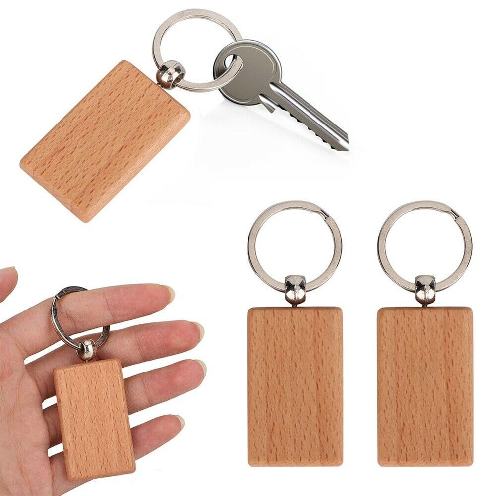 Móc Khóa Bằng Gỗ Trơn Thời Trang Dành Cho Túi Xách / Thẻ ID