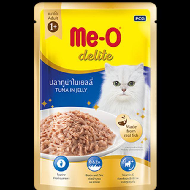 Pate Me-o Delite (4 vị) Thức ăn mèo dạng sốt gói 70gr