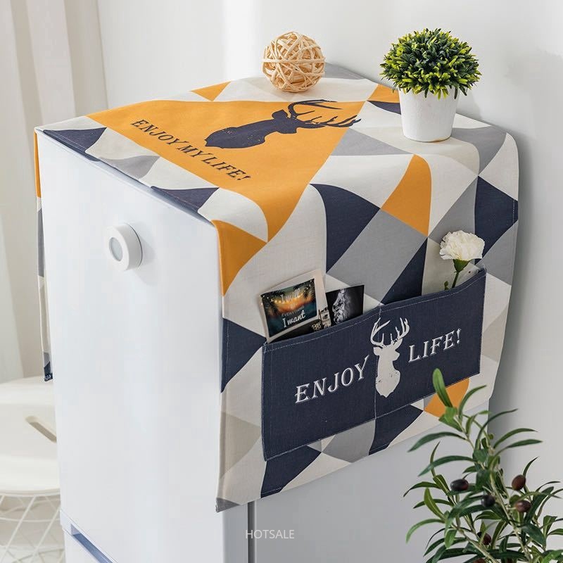 Tấm vải phủ máy giặt/ tủ lạnh chống bụi/ thấm nước/ dầu/ bụi bẩn tiện dụng