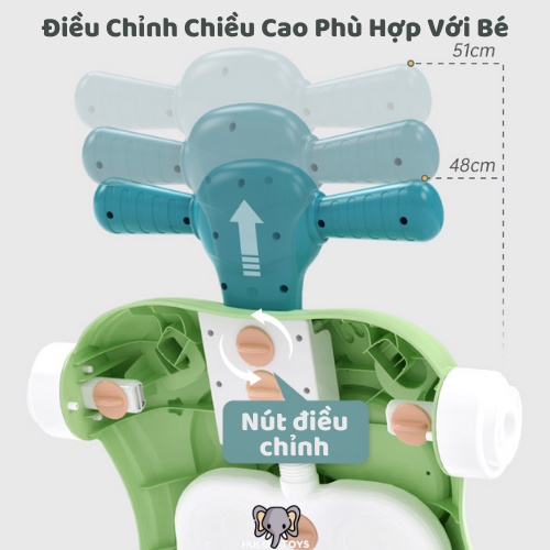 Xe Tập Đi Hulo Toys Cho Bé 6 Trong 1 Khóa Bánh An Toàn, Đồ Chơi Tập Đi, Nhiều Màu Sắc, Giải Trí, Cho Bé