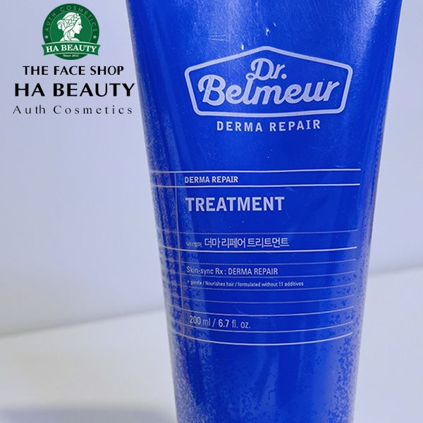 Kem ủ tóc phục hồi tóc giảm rụng tóc dưỡng tóc mềm mượt Hàn Quốc The Face Shop Dr Belmeur Derma Repair Treatment 200ml