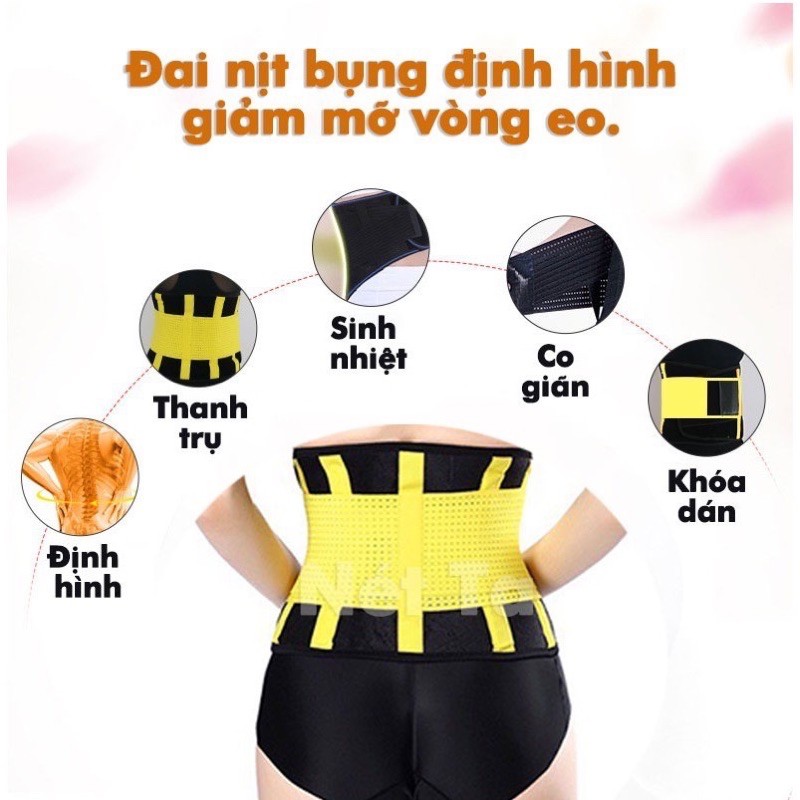 Đai quấn tan mỡ bụng, nhỏ gọn, giư nhiệt tốt nên giúp tan mỡ nhanh