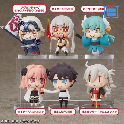 Set 6 tượng mô hình nhân vật anime fate / grand phong cách chibi