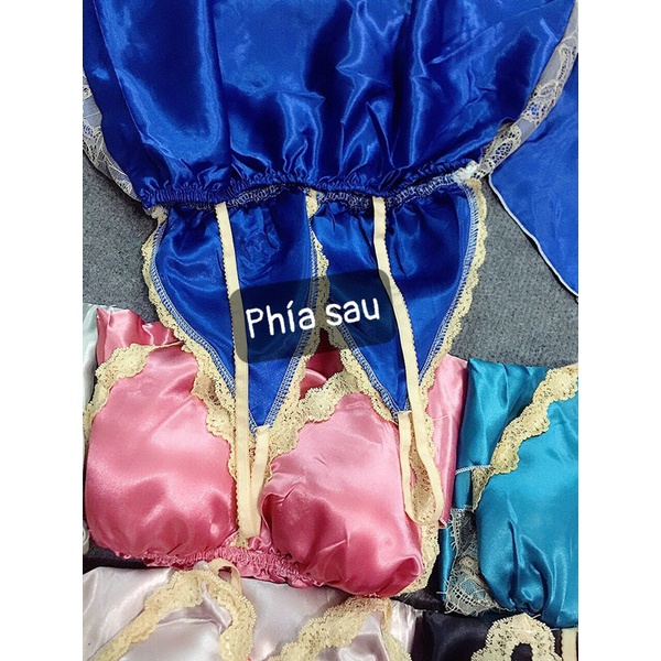 BỘ NGỦ PHI MÚT SEXY PHỐI REN XINH