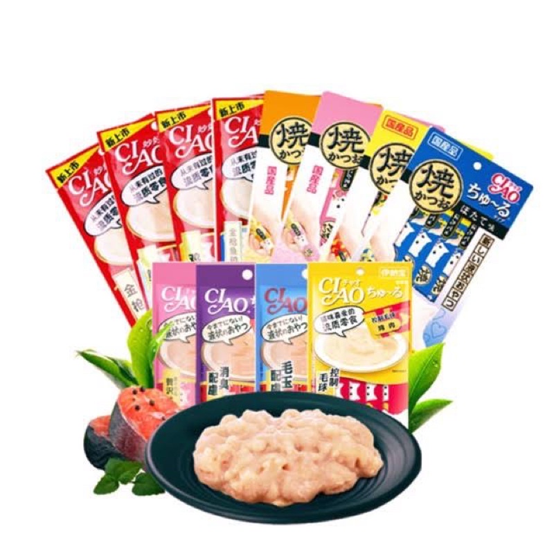 Súp thưởng Ciao Churu Bịch 4 thanh, súp thưởng cho mèo