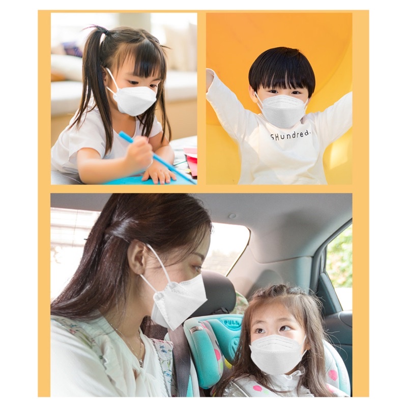 Khẩu trang Trẻ Em kids KF94 kháng khuẩn, bụi, virus nhiều màu dễ thương