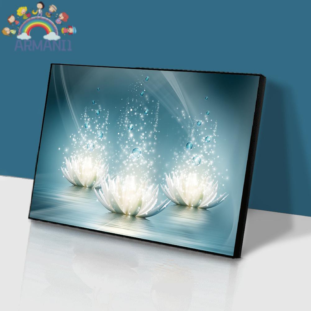 Armani Bộ Tranh Đính Đá Đính Đá Tự Làm Hình Hoa Sen