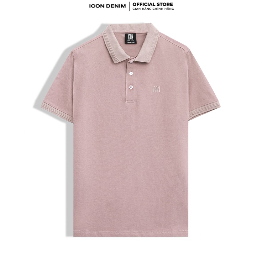 Áo Thun Có Cổ Polo Trơn ICON DENIM 6 Màu Phom Slim-fit Vải Cá Sấu In Logo Nổi 3D Co Giãn Tốt, Thoáng Mát | BigBuy360 - bigbuy360.vn