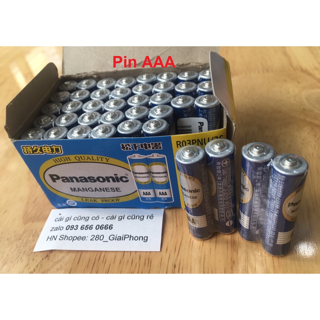 Vỉ 2 viên Pin tiểu Panasonic AAA, AA 1,5V , Pin AA / AAA Panasonic Alkaline