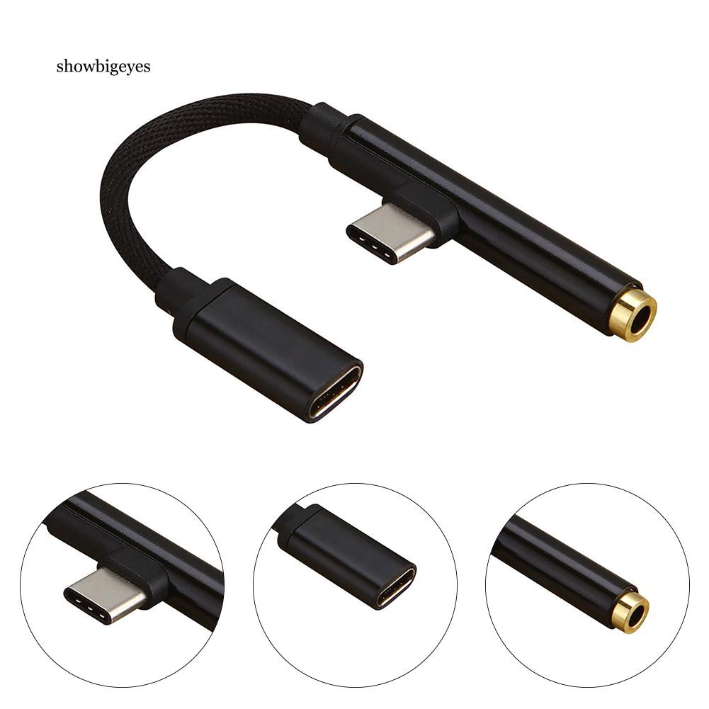 2 đầu nối tai nghe loại C qua USB-C + jack 3.5mm 2 trong 1