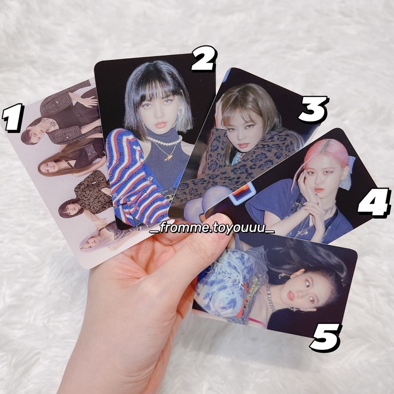 Ảnh card BLACKPINK photocard Rosé Jennie Jisoo Lisa chính hãng
