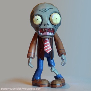 Mô hình giấy 3D Game Plants & Zombies (thích hợp cho người mới bắt đầu chơi mô hình giấy)