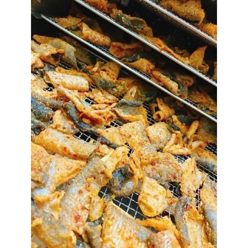 HỦ 250gr DA CÁ HỒI TRỨNG MUỐI- VỊ SINGAPORE- GIÒN NGON