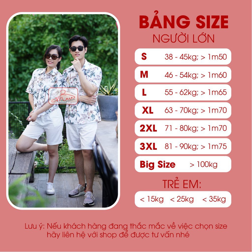 Áo sơ mi hoa quả đi biển nhóm công ty hawaii nam nữ chụp kỷ yếu - MACboutique
